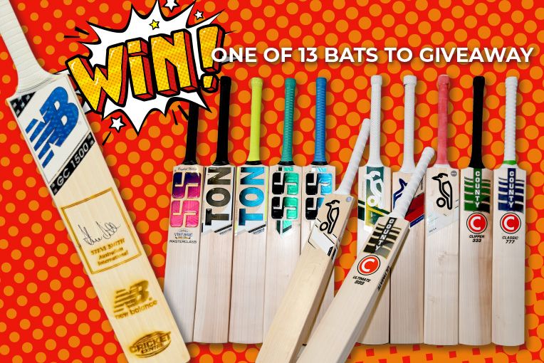 WIN ONE OF 13 NEW BATS Greg Chappell Cricket Centre