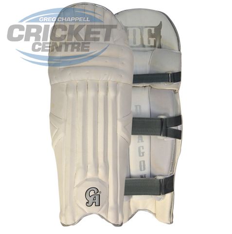 CA DG DRAGON WHITE BATTING PADS