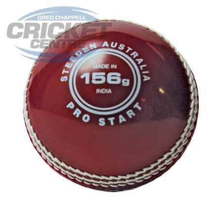 STEEDEN PRO START HARD PLASTIC CRICKET BALLS - 156g - WHITE