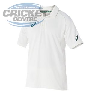 Kookabura Pro Players Short Sleeve Mens Junior Boys Cricket Shirt Cream UK 