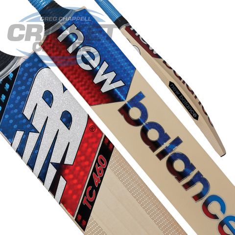 NEW BALANCE TC460 CRICKET BAT BLUE RED JUNIOR Greg Chappell