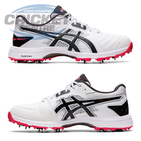 ASICS GEL GULLY 7 CRICKET SPIKE WHITE/BLACK