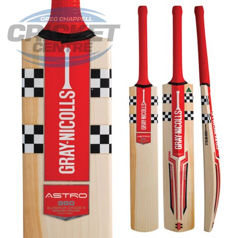 GRAY NICOLLS ASTRO 950 ENGLISH WILLOW CRICKET BAT WITH PLAY NOW