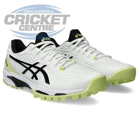 ASICS FIELD SPEED FF WHITE/YELLOW CICKET RUBBER