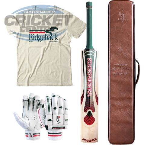 KOOKABURRA RETRO RIDGEBACK INTRIGUE LE CRICKET BAT BUNDLE