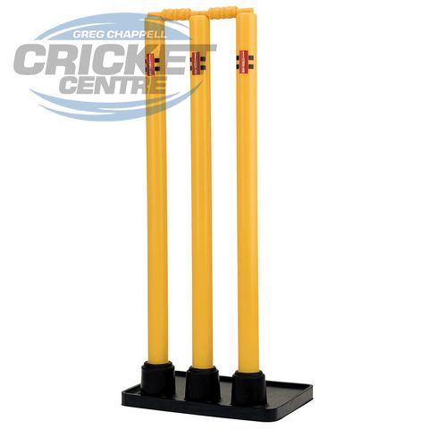 GRAY-NICOLLS GN PLASTIC CRICKET STUMPS WITH RUBBER BASE (3 CRICKET STUMPS)