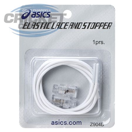 ASICS ELASTIC LACES AND STOPPER WHITE