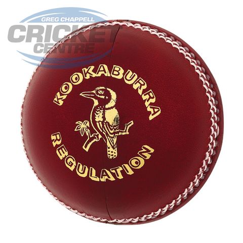 KOOKABURRA REGULATION 4 PIECE CRICKET BALLS - 156g - RED, GDCA STAMPED