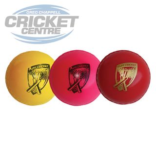 PLAY CRICKET POLY SOFT 3 PACK PINK, YELLOW AND RED