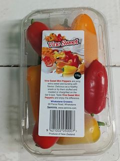 CAPSICUM MINI PEPPERS PUNNET - MINI PEPPERS