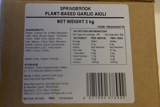 AIOLI GARLIC 3KG ( PLANT BASED )