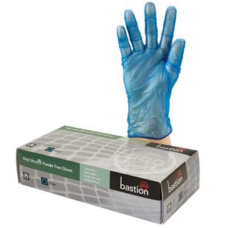 GLOVES - VINYL ULTRA BLUE (BASTION)