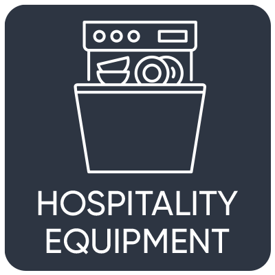 Hospitality Equipment, dishwashers, refrigeration, ovens