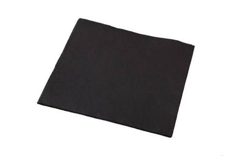 Napkin Cocktail BLACK Elegance Quilted Quarter Fold