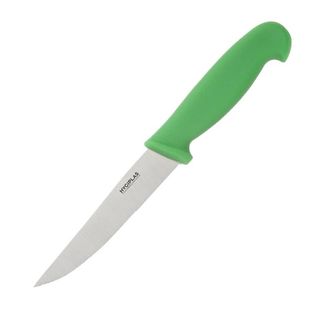 Hygiplas Serrated Vegetable Knife Green 105mm
