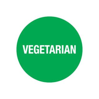 Vegetarian Food Label 1000's Roll