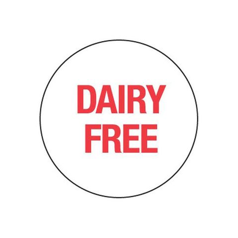 Removable 24mm Circle Dairy Free (Red) /1000