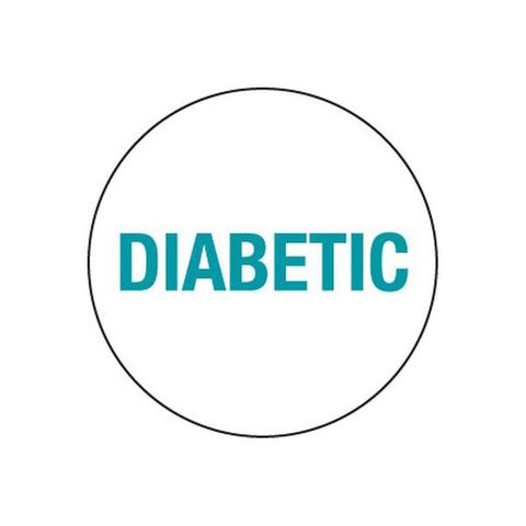 Diabetic Food Label 1000's Roll