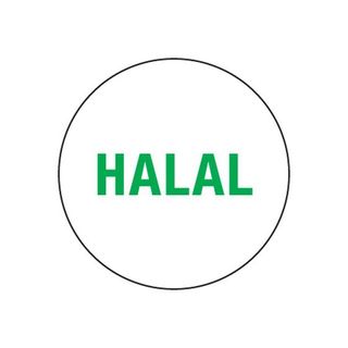 Removable 24mm Circle Halal (Green) /1000