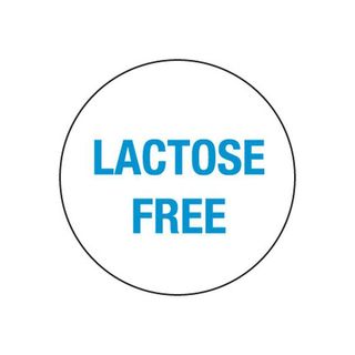 Lactose Free Food Labels 1000's Roll