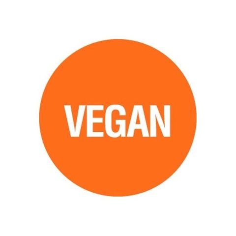 Removable Label Circle 24mm Vegan Orange 1000 Labels Per Roll