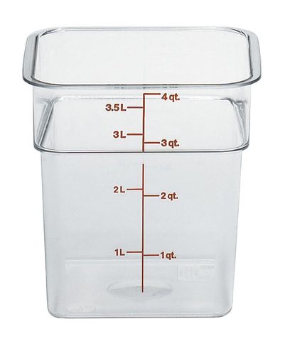 Cambro Camwear Storage Conatiner 3.8L Clear