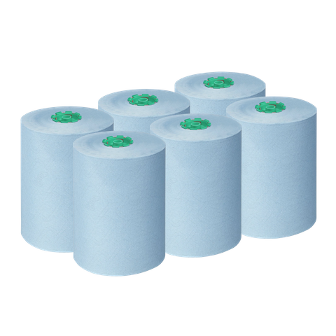 Scott Control Printed  Blue Hand Towel 176m 704sheets per roll