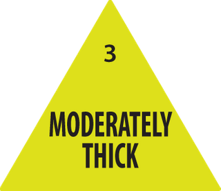 Removable 30mm Triangle Moderately Thick (Yellow) /500