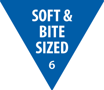 Removable 30mm Triangle Soft & Bite Sized Blue /500