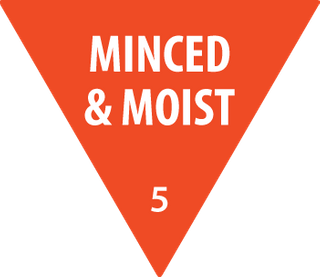 Removable Triangle Minced & Moist Orange Stickers 30mm /500