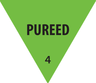 Fildes 75500 Removable Pureed Triangle Labels