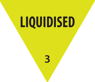 Removable 30mm Triangle Liquidised (Yellow) /500