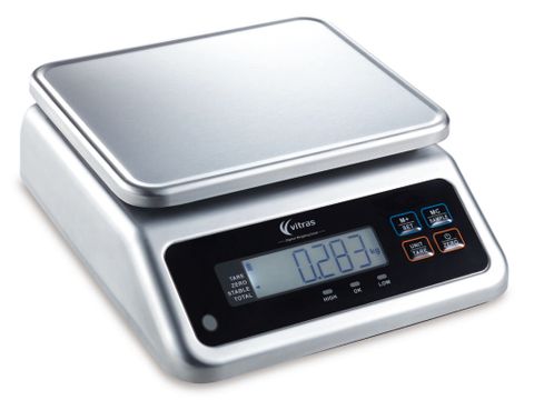 Vitras Dual Display 30kg Waterproof Portion Scale