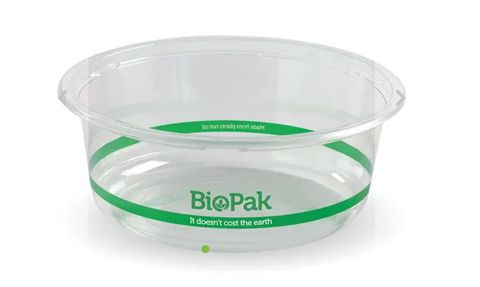 Bio Bowl Clear  Wide  Green Line  600ml