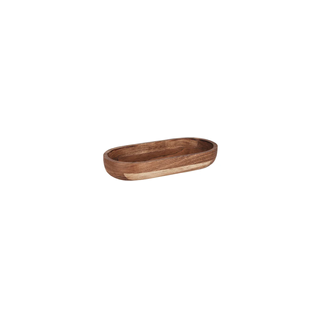 Chef Inox Serve Oval Bowl Acacia 305x160x50mm