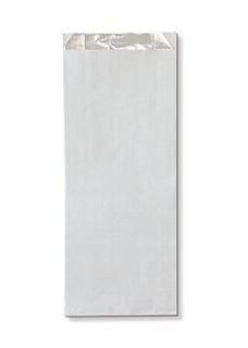 Foil Kebab Bag Plain White 265x102x40mm