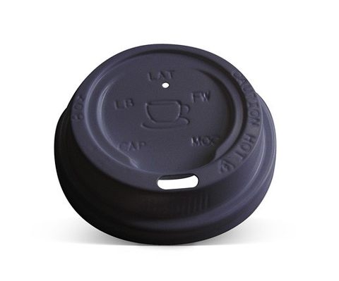 8/12/16/20Oz Plastic Hot & Cold Lid Black / 1000