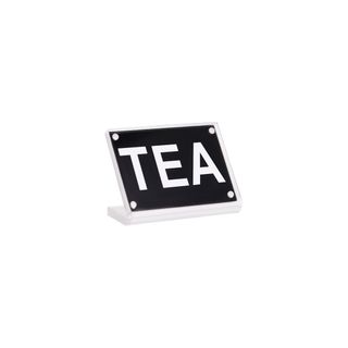 Buffet Sign Acrylic "Tea" w/S/S Magnet Plate