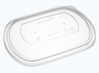 Homeal PP Raised Lid To Suit Oval Containers Clear