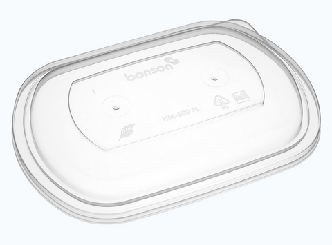 Homeal PP Raised Lid To Suit Oval Containers Clear