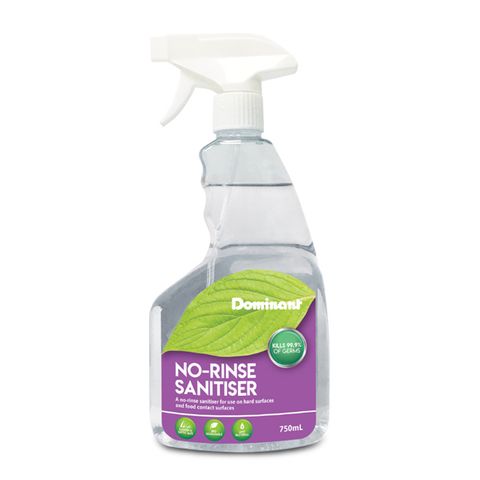 Dominant Plant Based No-Rinser Sanitiser 750Ml / 8