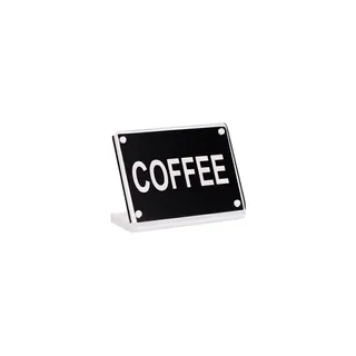 Buffet Sign Acrylic With Stainless Steel Magnet Plate Coffee
