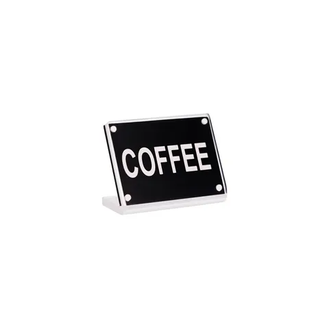 Buffet Sign Acrylic With Stainless Steel Magnet Plate Coffee