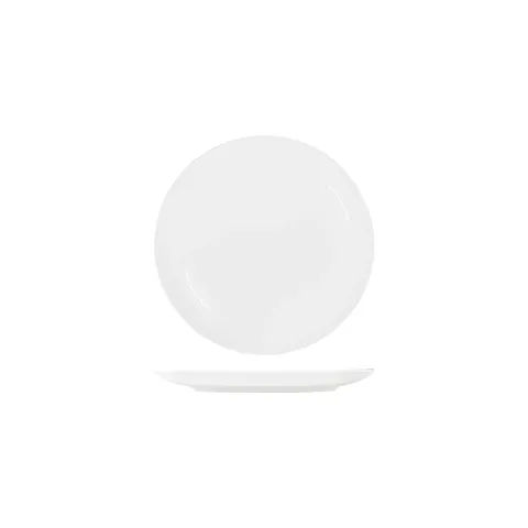 Tablekraft Core White Round Plate Coup Shape 225mm