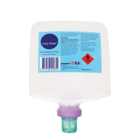 Mia Kleer Alcohol Based Hand Gel 1Lt / 6