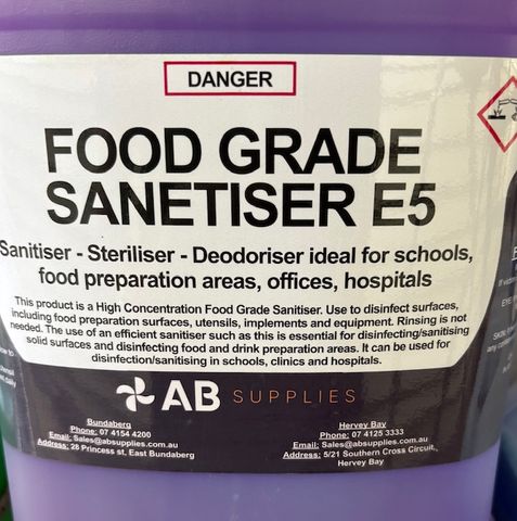 Bactrasan Food Grade Sanitiser Purple 5Ltr E5