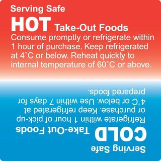 Fildes Permanent Hot Cold Labels 75mm