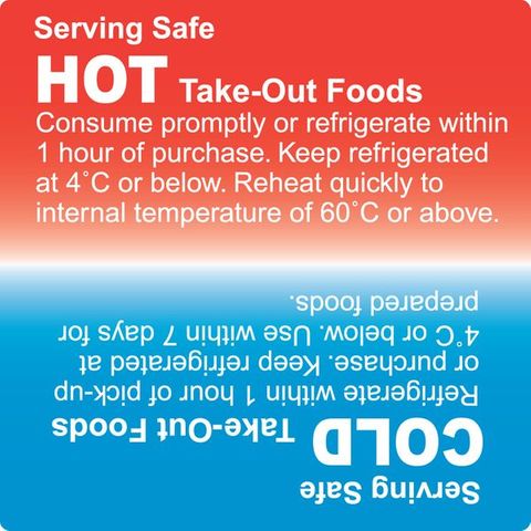 Fildes Permanent Hot Cold Labels 75mm