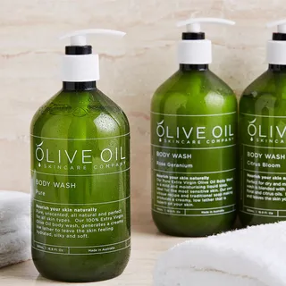 Olive Oil Skincare Co Pump Dispensers Citrus Bloom Shampoo 500ml