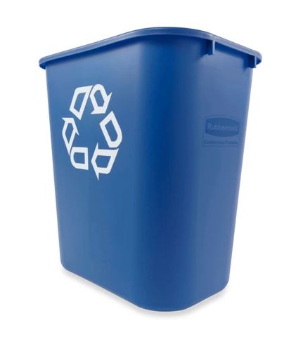 Wastebasket Recycling Large 39L Blue